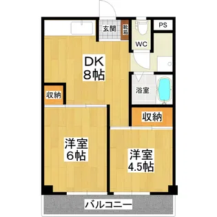 フラーンジュ【4階】の間取り