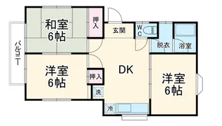ポルシェ温水【2階】の間取り