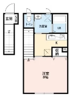 クレール東船橋【2階】の間取り