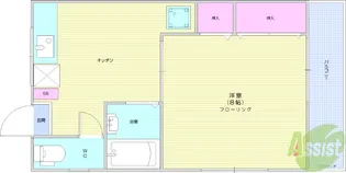 サウスイースト313【2階】の間取り