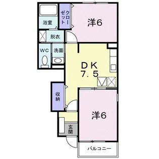 モンテラート【1階】の間取り