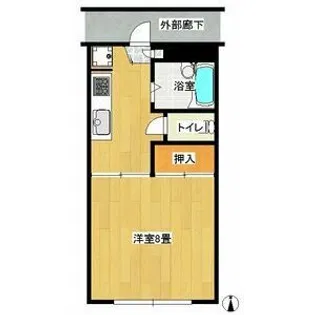 グレース朋栄【1階】の間取り