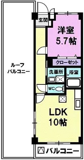 シャンドフルール元町【4階】の間取り