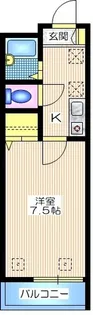 ポム・ド・テール【1階】の間取り
