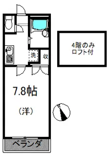 アイコーサンハイツI【4階】の間取り