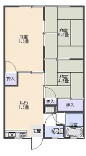 グリーンハウス【1階】の間取り