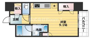 KDX堺筋本町レジデンス【10階】の間取り