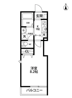 ZELKOVA WEST【1階】の間取り