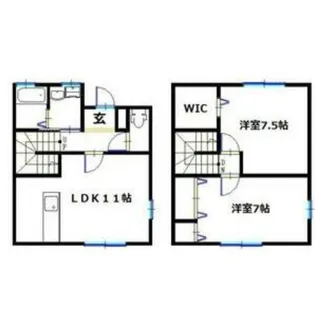 ツインクル【1階】の間取り