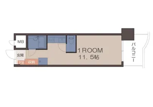 第6鶴丸ハイツ中央【4階】の間取り