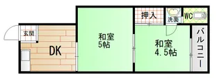 セレブコート此花【3階】の間取り