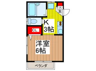 ハイツK1【2階】の間取り