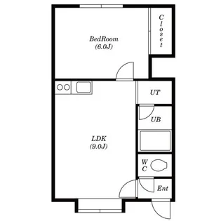 1LDKの間取り画像