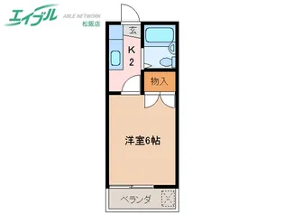 カレッジハウス Part2【1階】の間取り