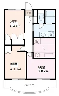 【男子学生専用シェアハウス】ファーストシティ湘南【1階】の間取り