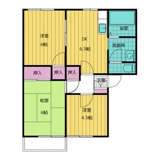 クレインハウス90 C【2階】の間取り