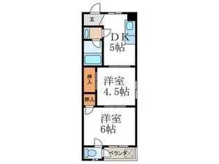 東野辺ハイツ【2階】の間取り