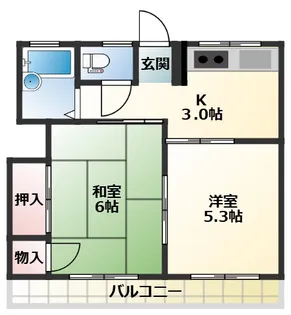 シティハイム南町【2階】の間取り