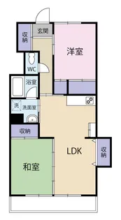 サンハイツ小松【1階】の間取り