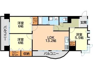 第17共立ビル【4階】の間取り