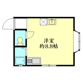 セヴンスカイハイツ【2階】の間取り