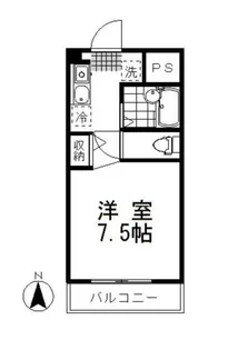 吉原広瀬町マンション【4階】の間取り