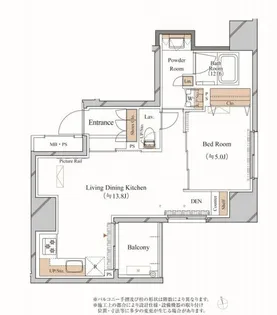 1LDKの間取り画像