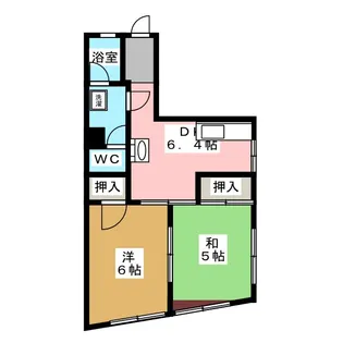 コーポヤマギワ【4階】の間取り