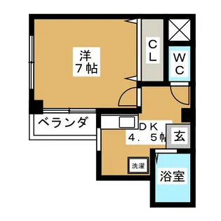 タウンハイツ天池【3階】の間取り