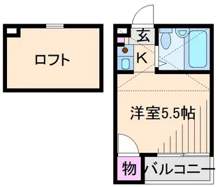 神奈川県横浜市港北区綱島東5【アパート】の間取り