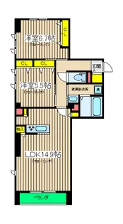 Canaros横浜【2階】の間取り