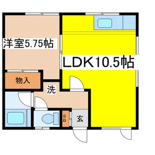 カネサマンション【2階】の間取り