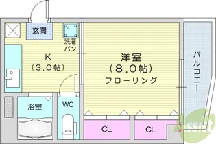 ウッドシティ志波【3階】の間取り