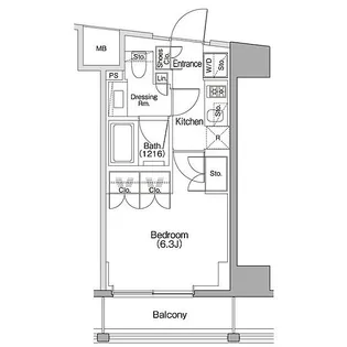 ザ・パークハビオSOHO代々木公園【3階】の間取り