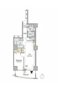 コラム神泉【1階】の間取り