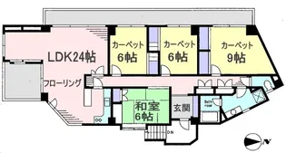高輪パシフィックハウス【5階】の間取り