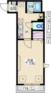 コリーヌ横浜【1階】の間取り