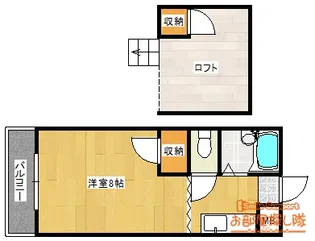 アトリウム津福本町【2階】の間取り