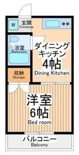 第2こみねハイツ【2階】の間取り