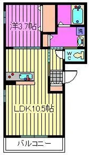 南浦和グリーンハイツ【3階】の間取り