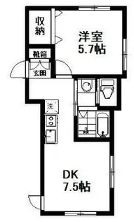 MOA芝久保【1階】の間取り