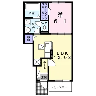 神奈川県横浜市緑区西八朔町【アパート】の間取り