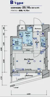 メインステージ中目黒【8階】の間取り