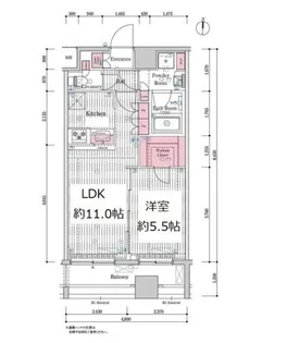東京都墨田区本所1【マンション】の間取り