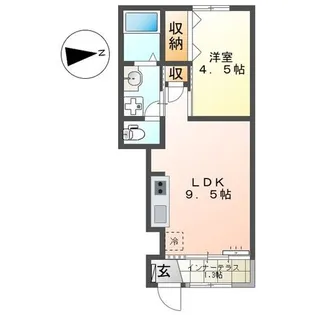 神奈川県海老名市国分寺台3【アパート】の間取り