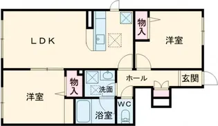 シャーメゾン明里【1階】の間取り