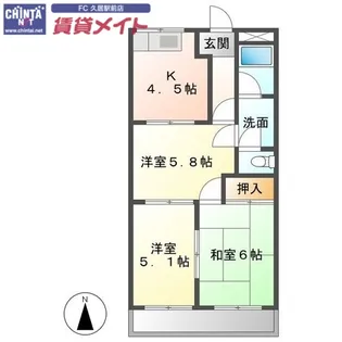 ミルキーウェイ【1階】の間取り