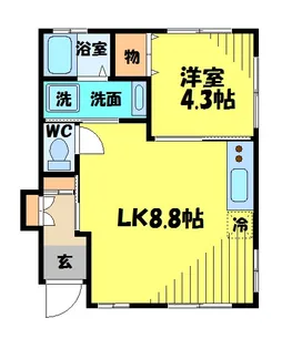 東京都府中市府中町1【アパート】の間取り