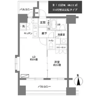 カスタリア森下【6階】の間取り