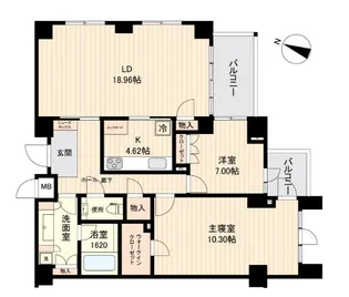 エスティメゾン白金台【5階】の間取り